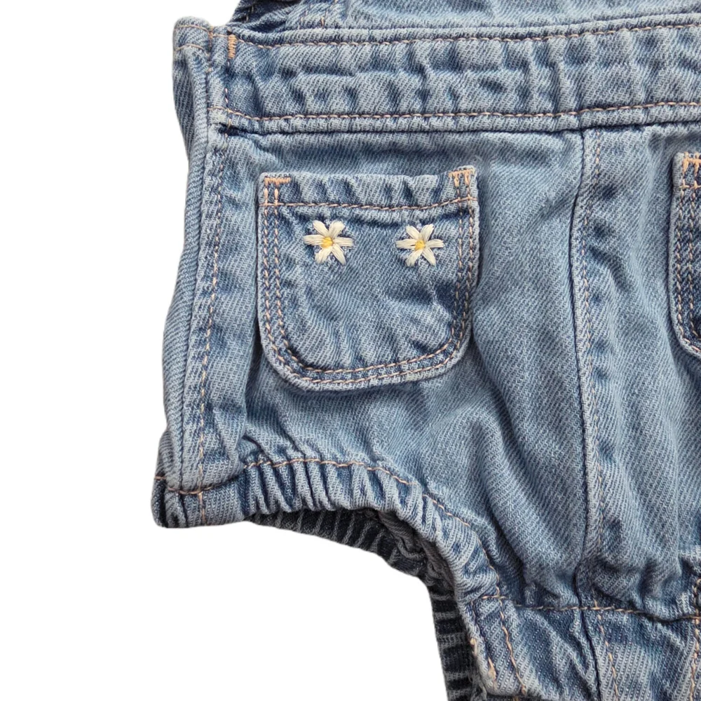 Old Navy - Light Blue Ruffled Denim Baby Shortalls